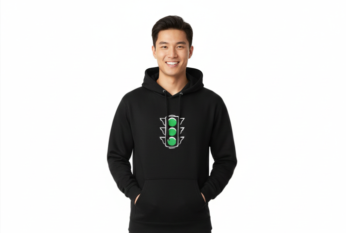 Greenlights Hoodie Black