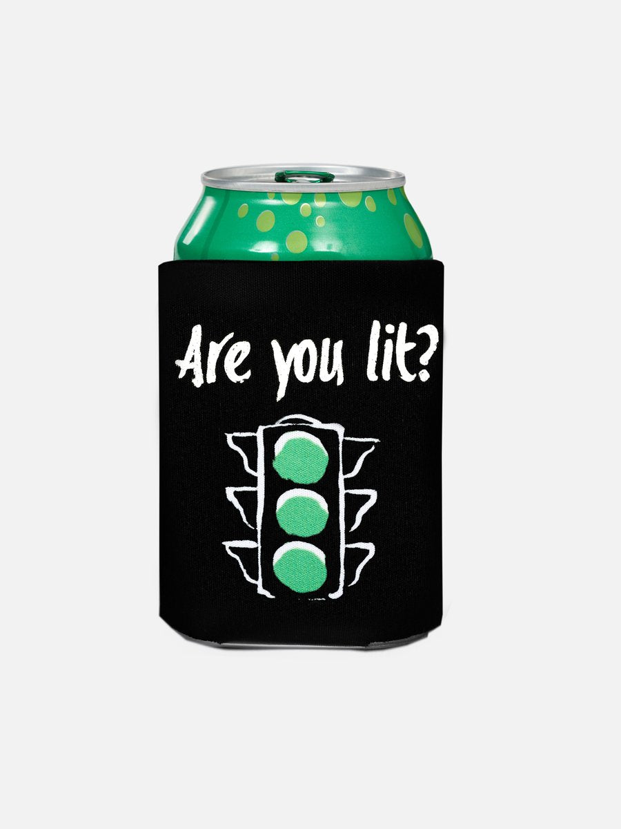 GREENLIGHTS DRINK KOOZIE BLACK