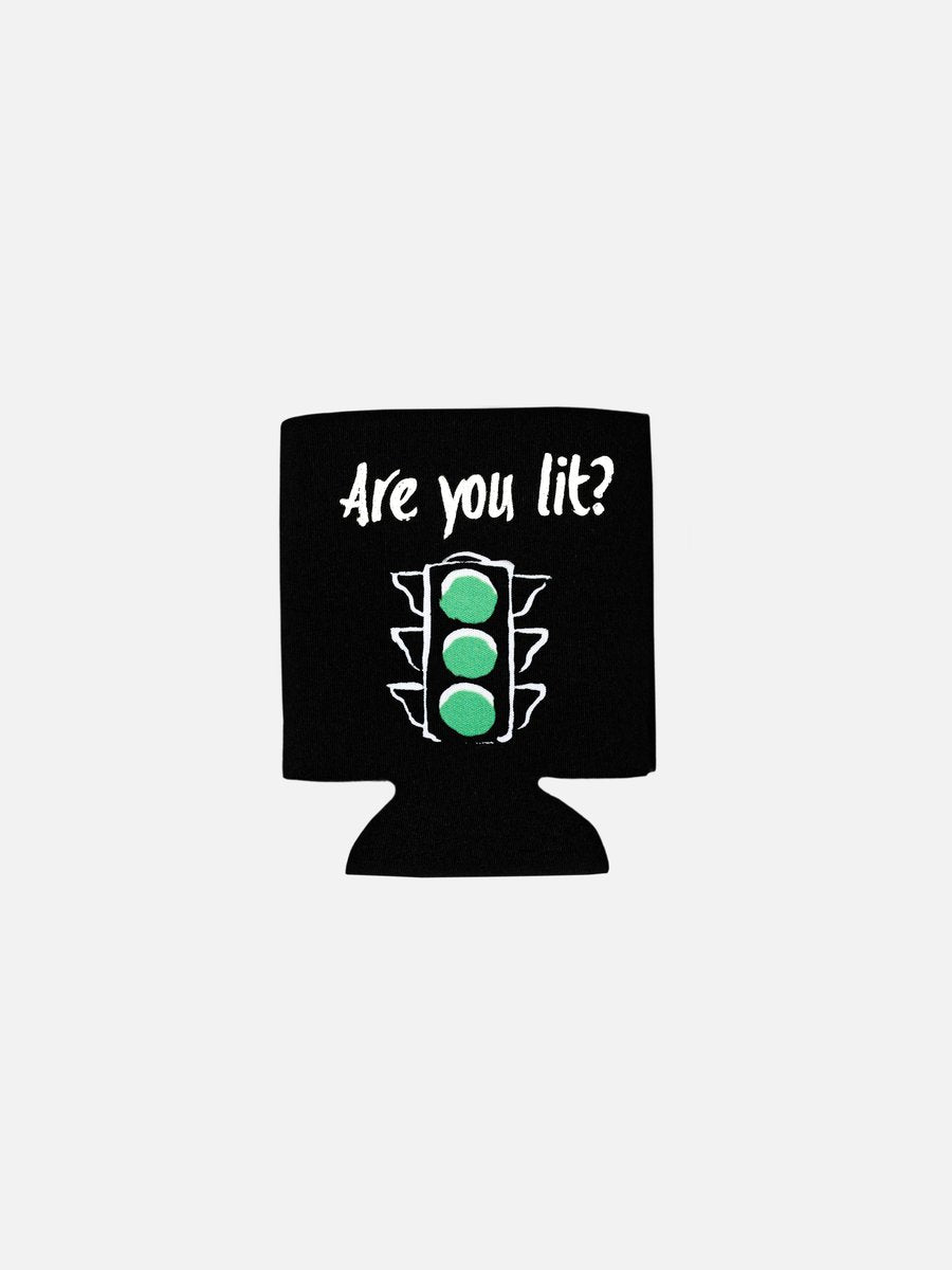 GREENLIGHTS DRINK KOOZIE BLACK