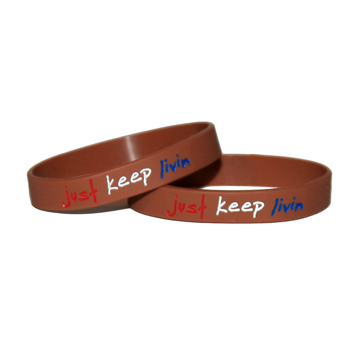 just keep livin wristband
